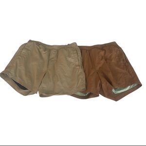 NWOT Birddogs Tan and Brown Athletic Shorts Comfort Size XL